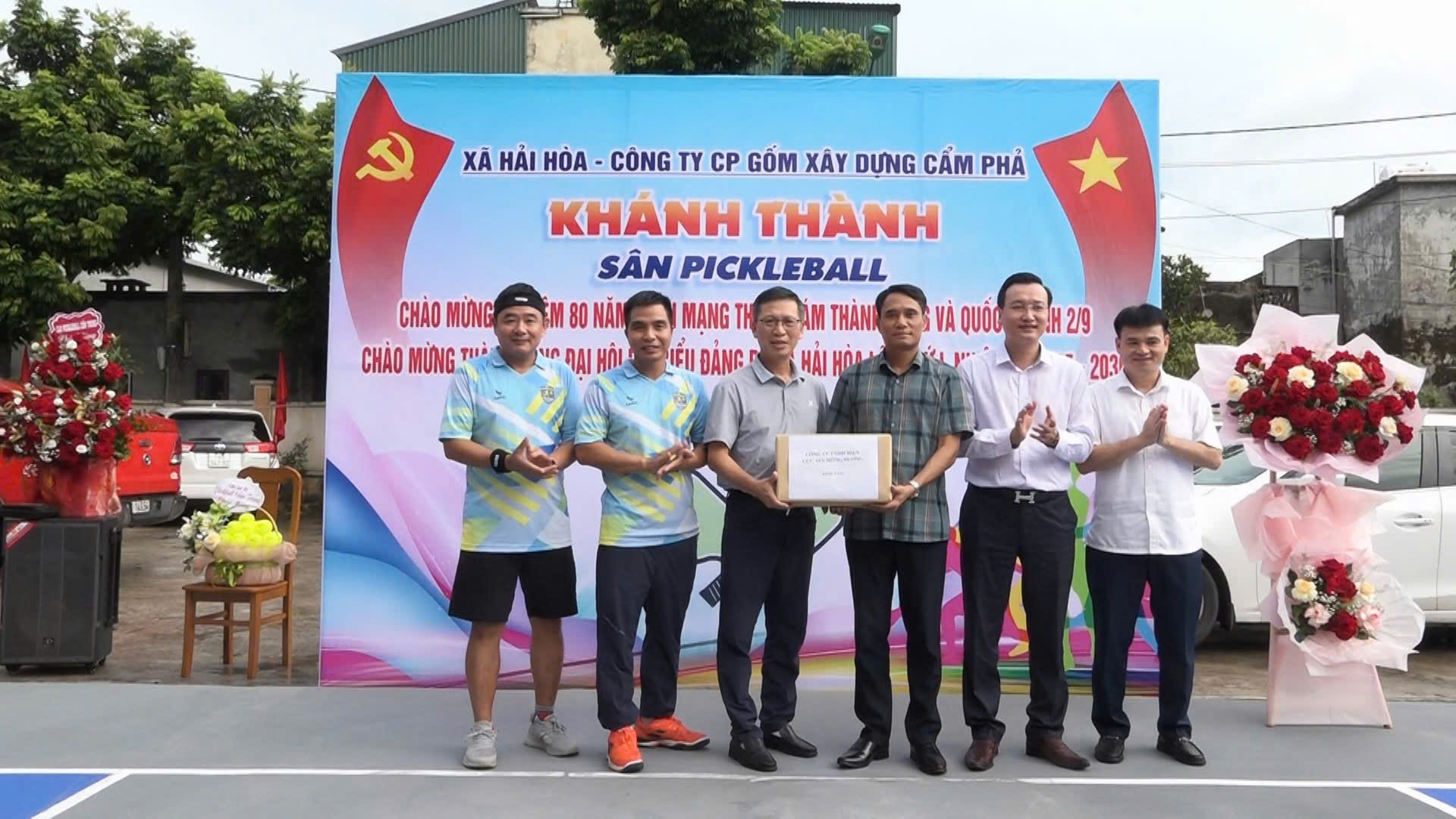 Giao lưu khánh thành sân Pickleball xã Hải Hòa, Cẩm Phả, Quảng Ninh